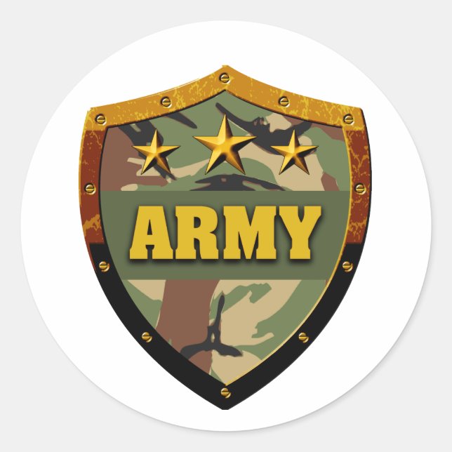 Sticker Rond Armée (Devant)