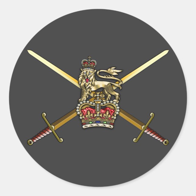 Sticker Rond Armée britannique (Devant)