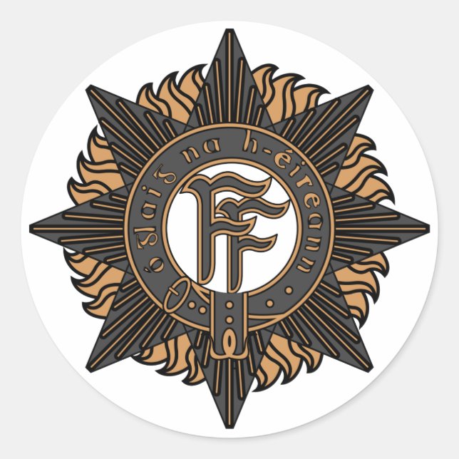 Sticker Rond Armée irlandaise (Devant)