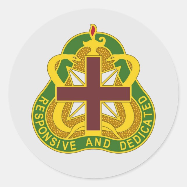 Sticker Rond Armée MEDCOM DUI (Devant)