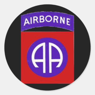 Sticker Rond Armée quatre-vingt-deuxième aéroportée