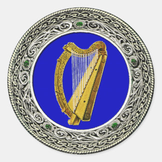 Sticker Rond Armes d'Irlande
