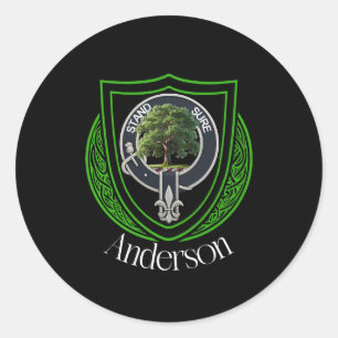 Sticker Rond Armoirie du clan écossais Anderson