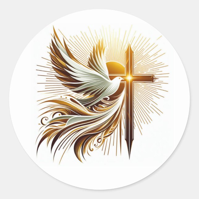 Sticker Rond Armoirie du feu (Devant)