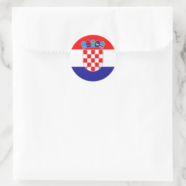 Sticker Rond Armoiries croates Hrvatski Grb Classic Round S (Sac)