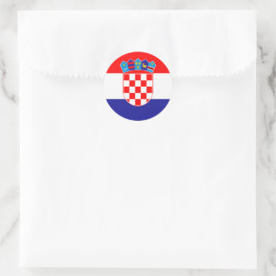 Sticker Rond Armoiries croates Hrvatski Grb Classique Rond