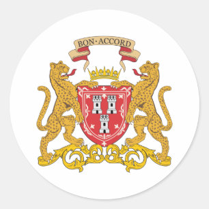 Sticker Rond Armoiries D'Aberdeen