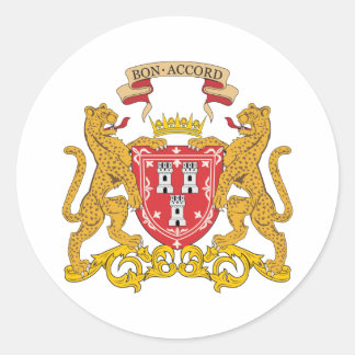 Sticker Rond Armoiries D'Aberdeen