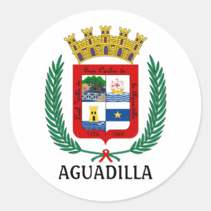 Sticker Rond Armoiries d'Aguadilla, Porto Rico