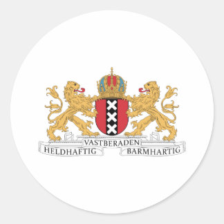 Sticker Rond Armoiries D'Amsterdam