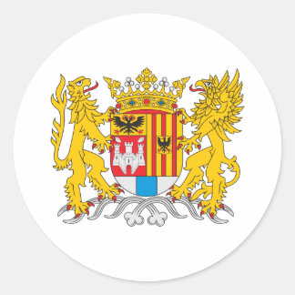Sticker Rond Armoiries D'Anvers