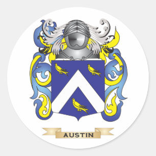 Sticker Rond Armoiries d'Austin (crête de famille)