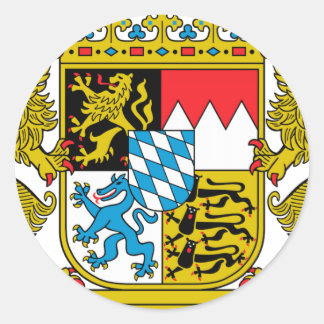 Sticker Rond Armoiries de Bavière (Allemagne)