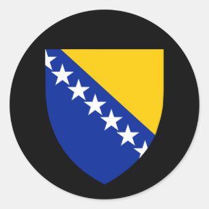 Sticker Rond Armoiries de Bosnie-Herzégovine