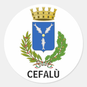 Sticker Rond Armoiries de Cefalù - Sicile