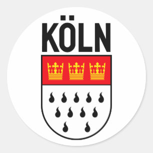 Sticker Rond Armoiries de Cologne (Allemagne)