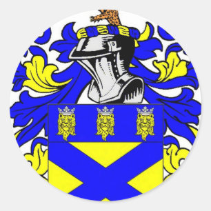 Sticker Rond Armoiries de Cooper (anglais)
