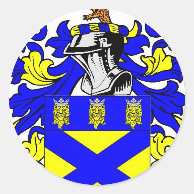Sticker Rond Armoiries de Cooper (anglais) (Devant)