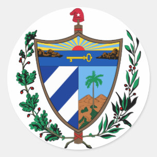 Sticker Rond armoiries de cuba
