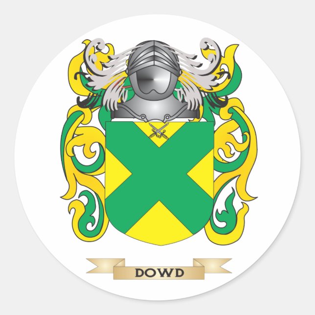 Sticker Rond Armoiries de Dowd (Devant)