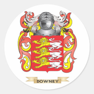 Sticker Rond Armoiries de Downey