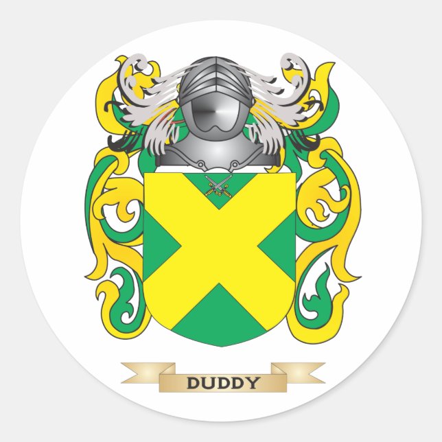 Sticker Rond Armoiries de Duddy (Devant)