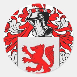 Sticker Rond Armoiries de Fox (allemand)