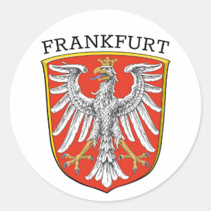 Sticker Rond Armoiries de Francfort - ALLEMAGNE