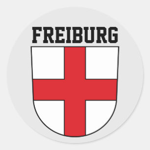 Sticker Rond Armoiries de Freiburg im Breisgau - ALLEMAGNE