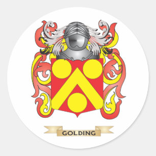 Sticker Rond Armoiries de Golding (Armoiries de famille)