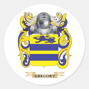 Sticker Rond Armoiries de Gregory (crête de famille)