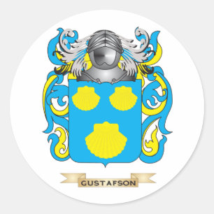 Sticker Rond Armoiries de Gustafson (crête de famille)