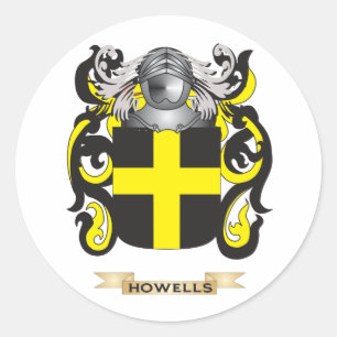 Sticker Rond Armoiries de Howells (armoiries de famille)