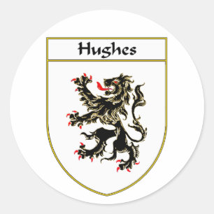 Sticker Rond Armoiries de Hughes