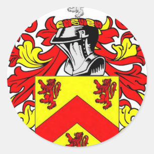 Sticker Rond Armoiries de Hughes (irlandais)