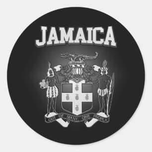 Sticker Rond Armoiries de Jamaïque