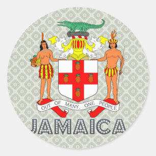 Sticker Rond Armoiries de Jamaïque