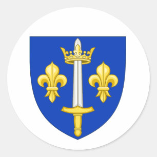 Sticker Rond Armoiries de Jeanne d'Arc
