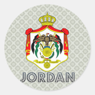 Sticker Rond Armoiries de Jordanie