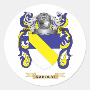 Sticker Rond Armoiries de Karolyi (crête de famille)