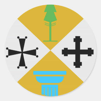 Sticker Rond Armoiries de la Calabre (Italie)