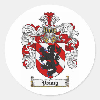Sticker Rond Armoiries de la jeune famille Crest