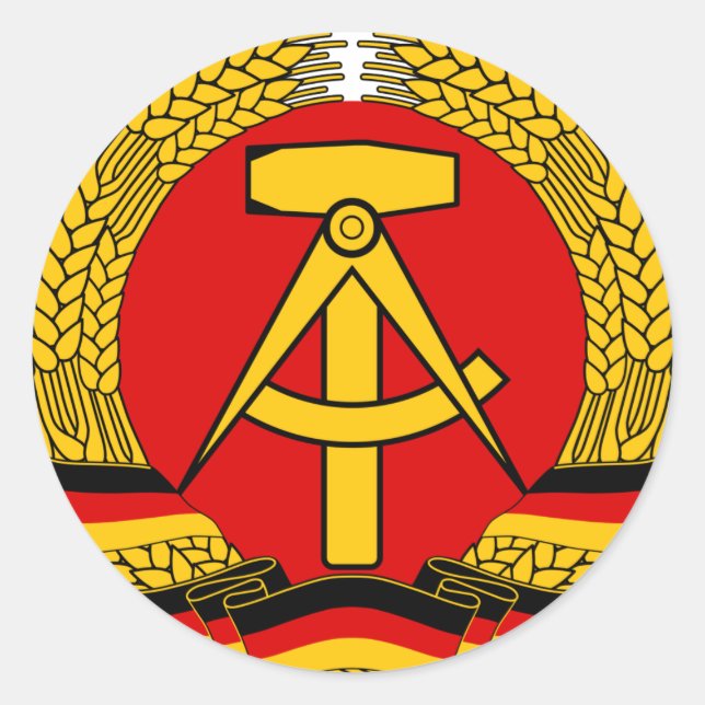 Sticker Rond Armoiries de la RDA (Devant)