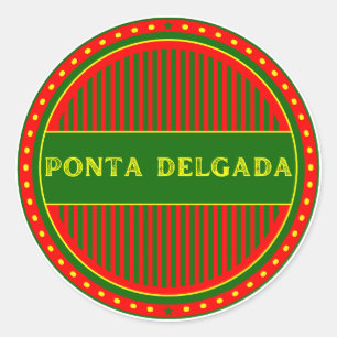 Sticker Rond Armoiries de la ville de Ponta Delgada – Identité
