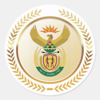 Sticker Rond Armoiries de l'Afrique du Sud