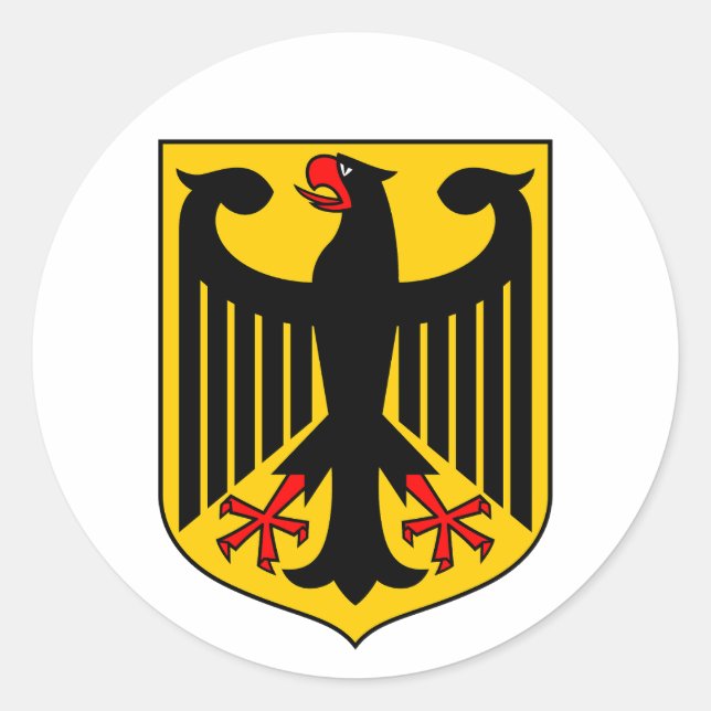 Sticker Rond Armoiries de l'Allemagne (Devant)