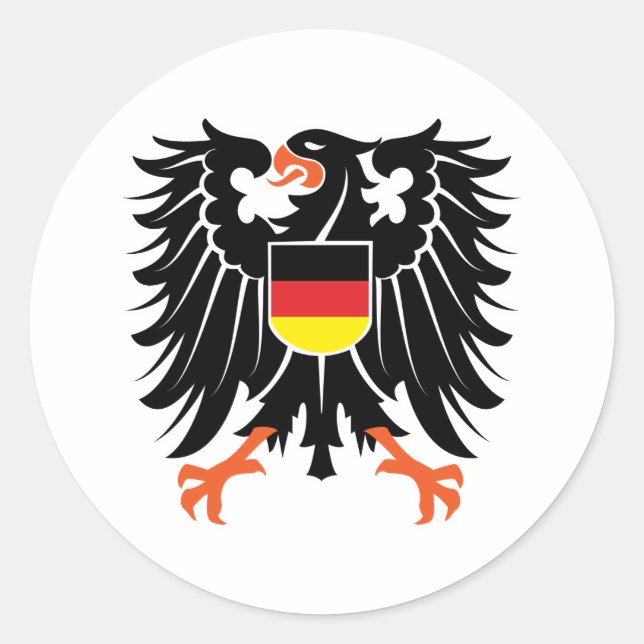 Sticker Rond Armoiries de l'Allemagne (Devant)