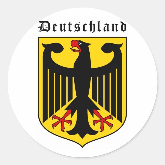 Sticker Rond Armoiries de l'Allemagne (Devant)