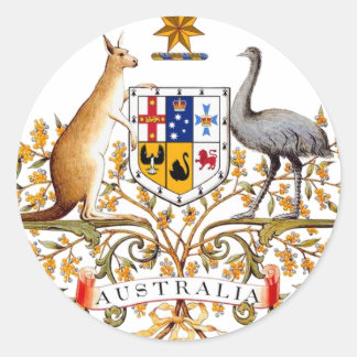 Sticker Rond Armoiries de l'Australie