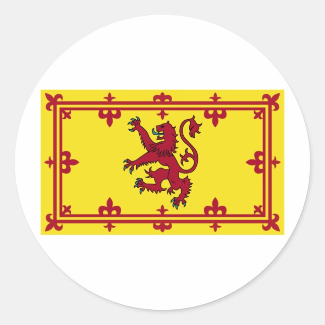 Sticker Rond Armoiries de l'Écosse (Devant)